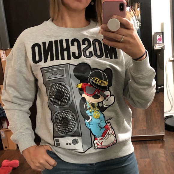Moschino mickey mouse pull over sweater h&m collab - Picture 2 of 3